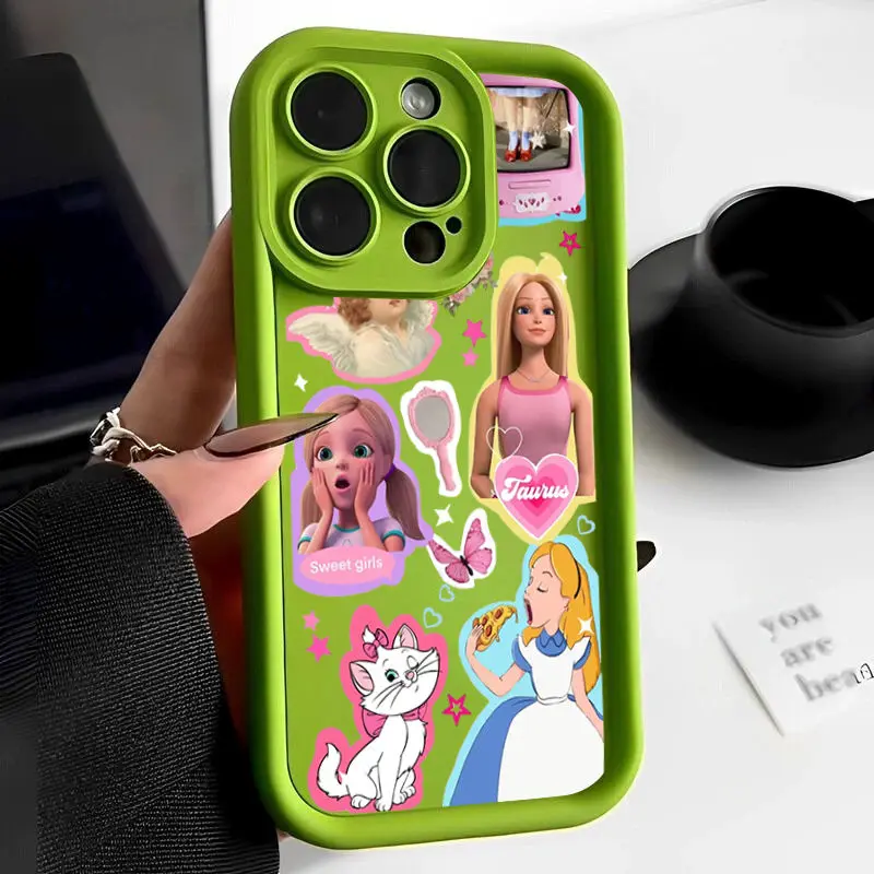 Barbie Princess Beautiful Cartoon Phone Case For iPhone 15 14 13 12 11 Pro Max 7 8 Plus XR XS MAX MINI Y2K Girl Cute Back Cover