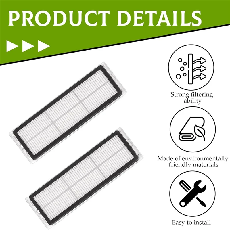 Untuk Dreame L10s Ultra, L10s Pro, L10 Ultra, Z10 Pro, S10, S10 Pro, S10 Plus Kompatibel dengan Filter HEPA Pengganti untuk Vacuum Cleaner