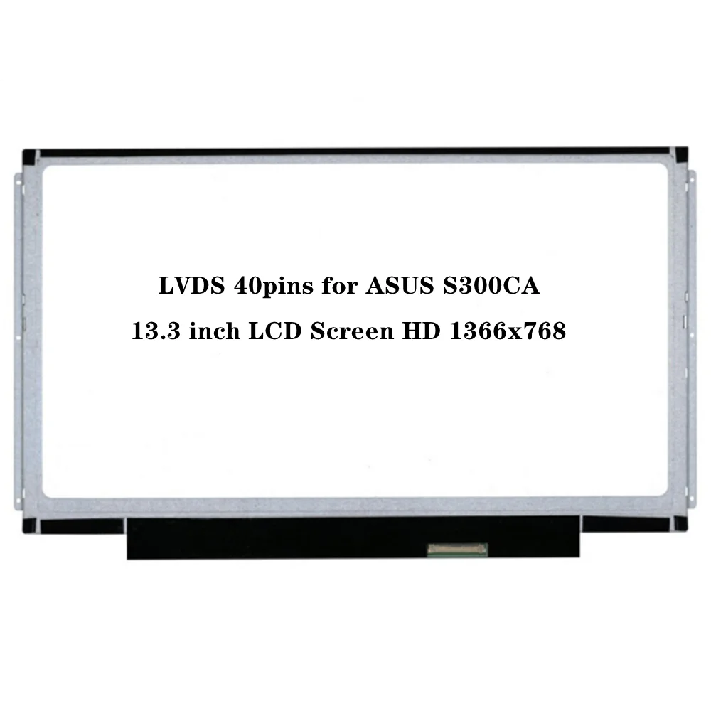 

13.3 inch Laptop LCD Screen Panel Replacement for ASUS S300CA HD 1366x768 LVDS 40pins