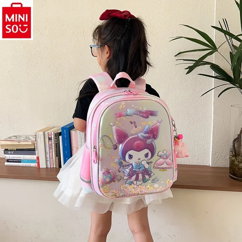 MINISO   Kindergarten load reduction lightweight backpack, high-quality cartoon Hello Kitty storage children's backpack