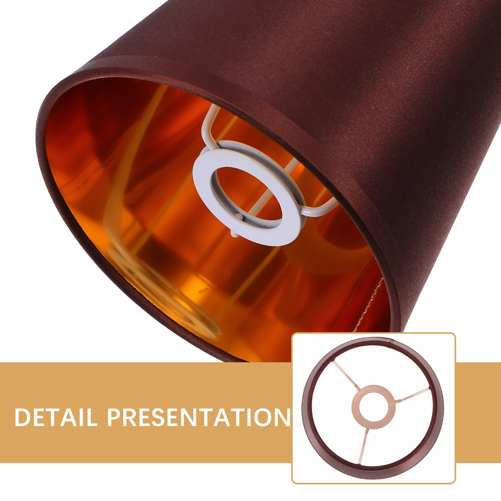 

E14 Lamp Shade Platinum Fabric Cover Durable Cloth Handmade Simple Eye Protection Living Room Decor Accessories