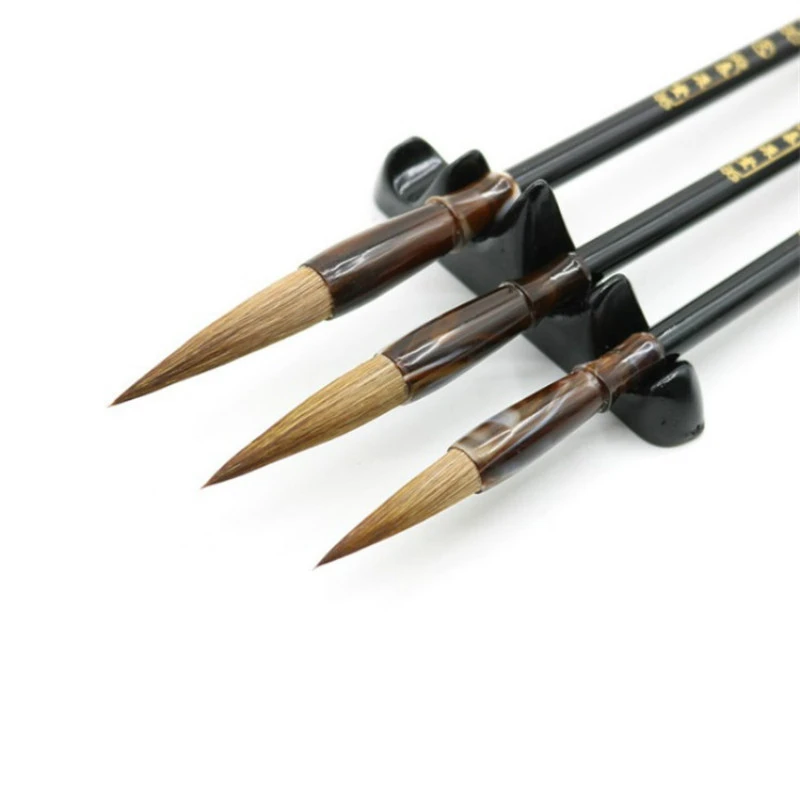 

Chinese Calligraphy Brushes Chinese Painting Brush Hard Weasel Hair Brushes Beginner Regular Script Calligraphy Drawing Brush