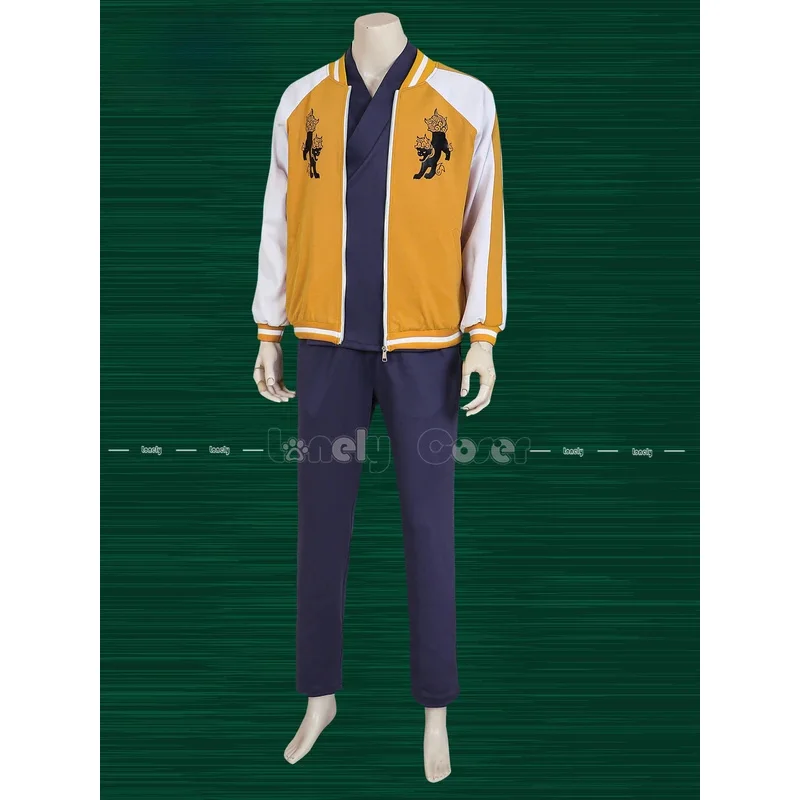 OP01 Jo Togame Косплей Костюм Парик Аниме WIND BREAKER Shishitoren Кимоно Униформа Куртка Свитер Очки Choji Tomiyama Hall6Gd@!