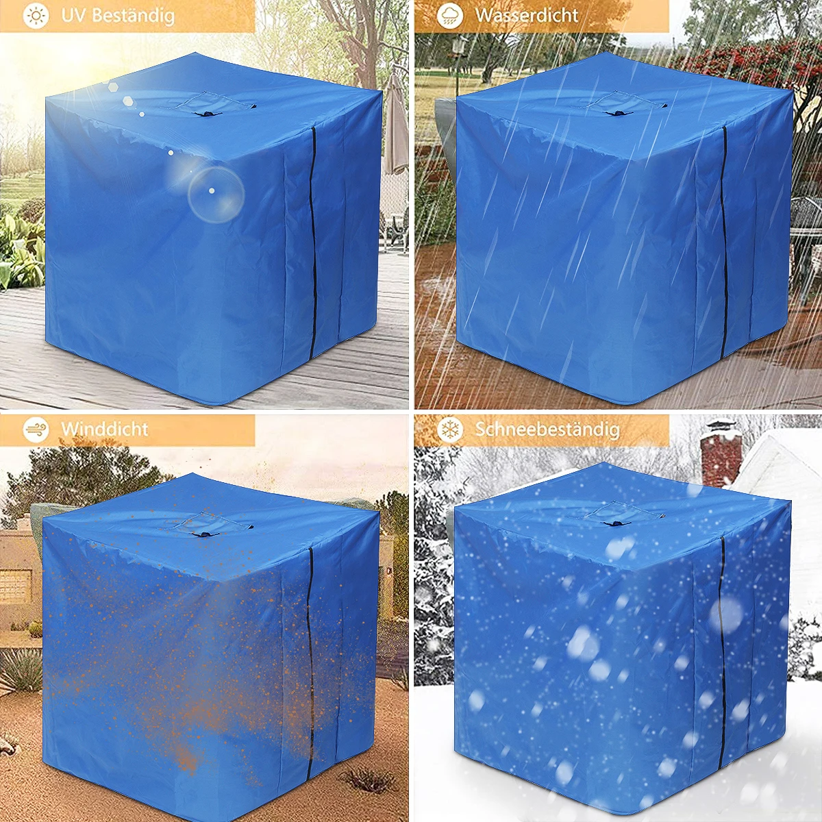 NEW 420D Waterproof Dust Cover Rainwater Tank Oxford Cloth Uv Protection Cover Garden Box Cover Ibc Container Protective Cover