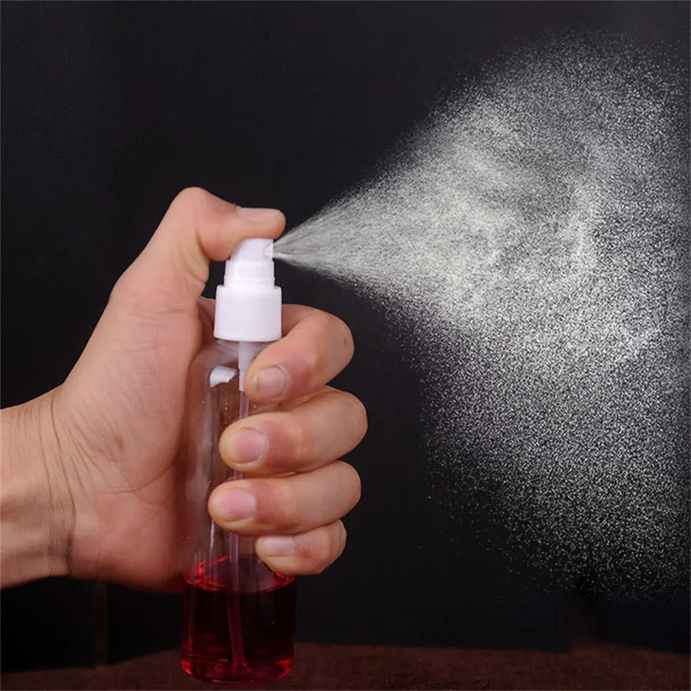 1~10Pcs/lot Refillable 10ml 30ml 50ml 60ml 80ml 100ml Clear PET Plastic Portable Spray Bottle Empty Perfume Container