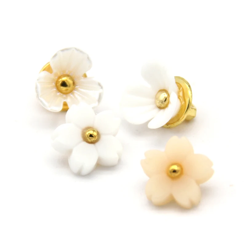 HENGC Vintage Flower plastikowe ozdobne guziki do odzieży kobiet kurtka koszula dzieci szycia akcesoria do rękodzieła hurtownia