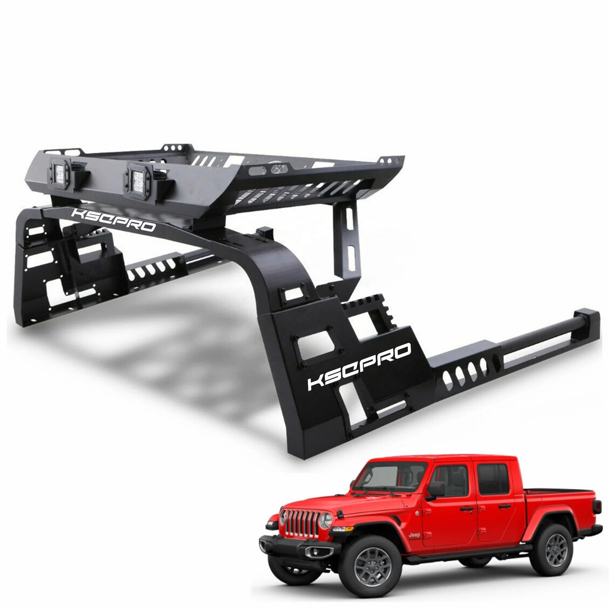 

KSCPRO Off-Road Roll Bar Sports Bar For Jeep Gladiator JT With Led Light