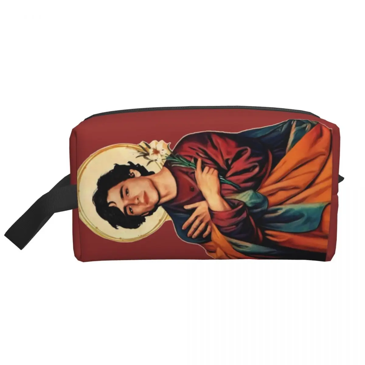 Custom Saint Timothee Chalamet Travel Cosmetic Bag for 90s TV Actor Toiletry Makeup Organizer Ladies Beauty Storage Dopp Kit