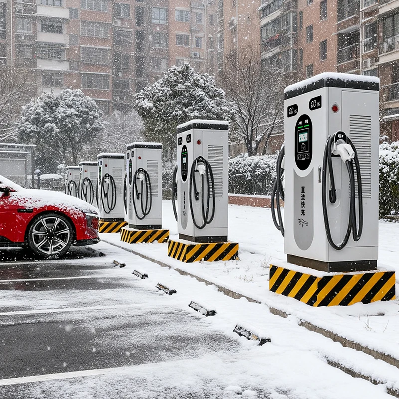 80KW Single Unit Air Cooled DC Charging Pile with Motor & PLC Core Components 1 Year Warranty Compatible 50V-1000V EV Battery
