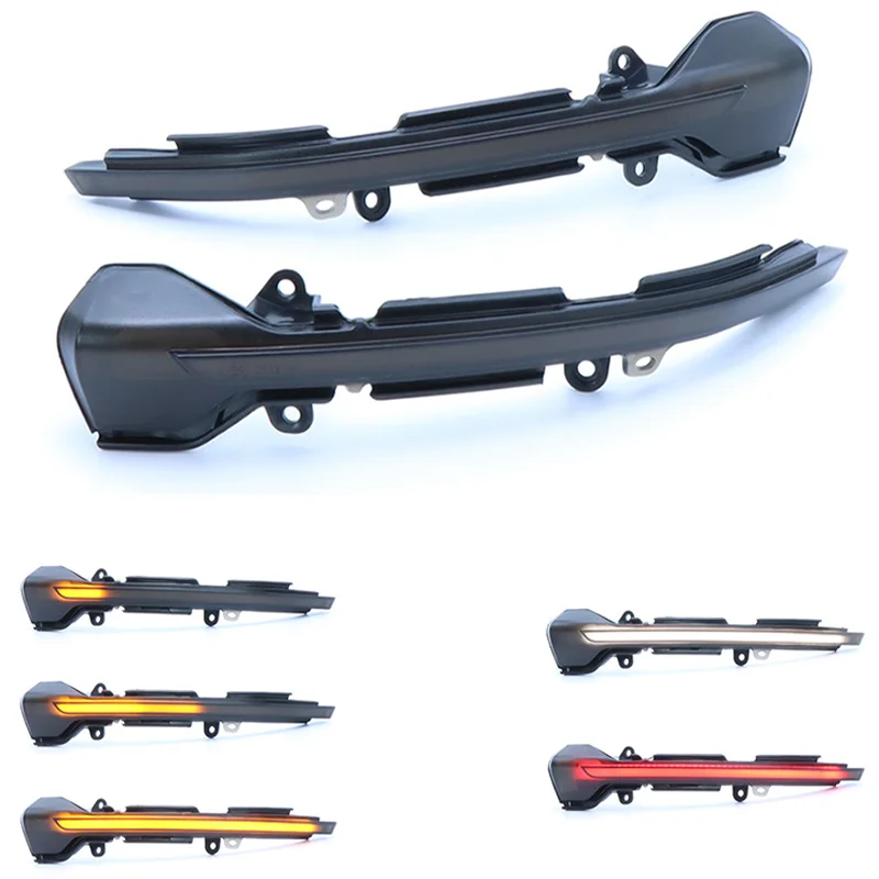 Clignotant de rétroviseur de voiture, lumières jaunes, rouges et blanches, pour SEAT Leon Mk3 5F ST/FR/Cupra Ibiza Mk5 V KJ1 Arona KJ7