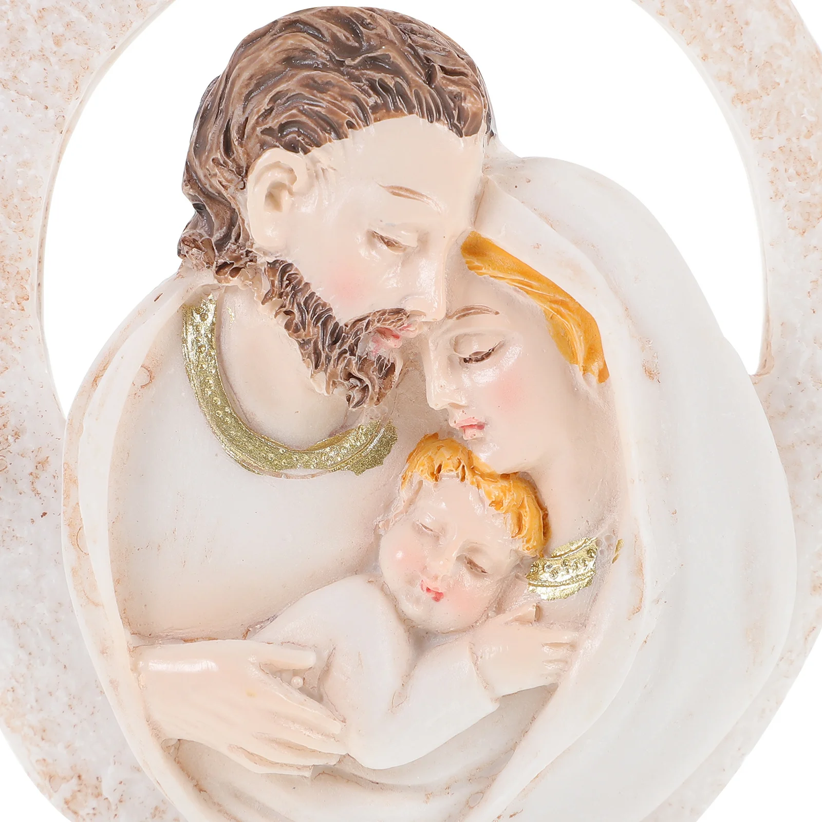 

Jesus Born Design Resin Statue Decorative Ornament for Desk Living Room Catholic Religious Desktop Adornment Christian