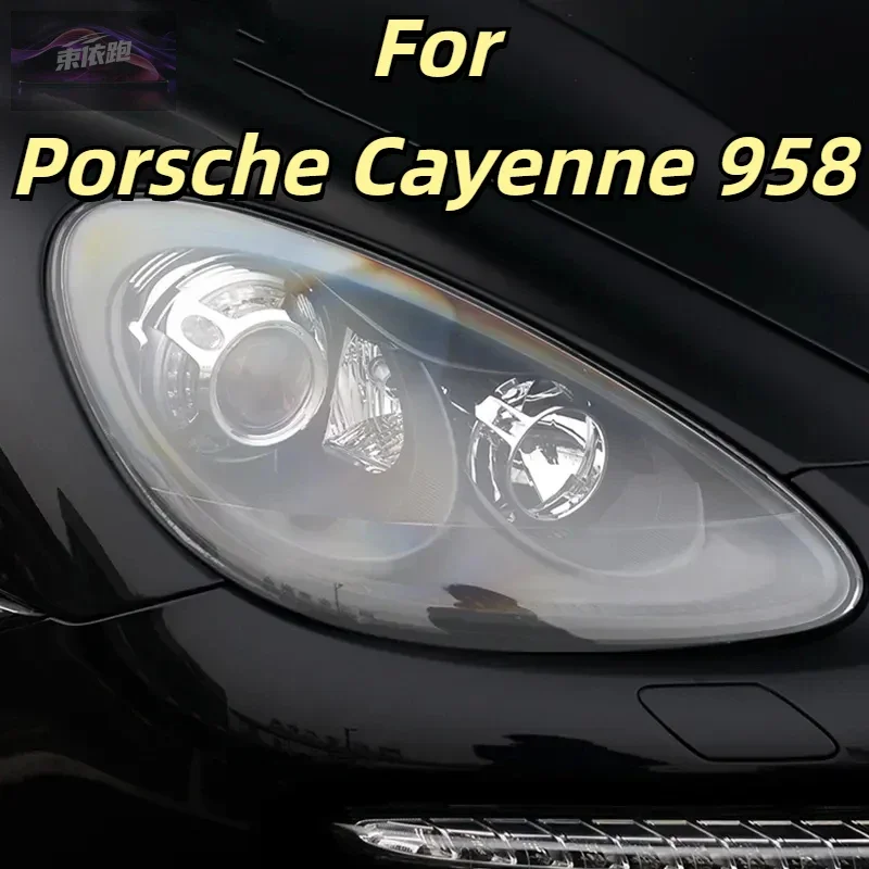 

Защитная пленка для автомобильных фар и задних фонарей для Porsche Cayenne 958 2011-Present GTS Turbo, передняя, против царапин, черная, прозрачная