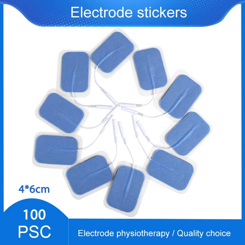 

100pcs Nerve Stimulator Silicone Gel for EMS Tens Machine Massager Electrodes Digital Therapy 2mm Plug Physiotherapy Accessories