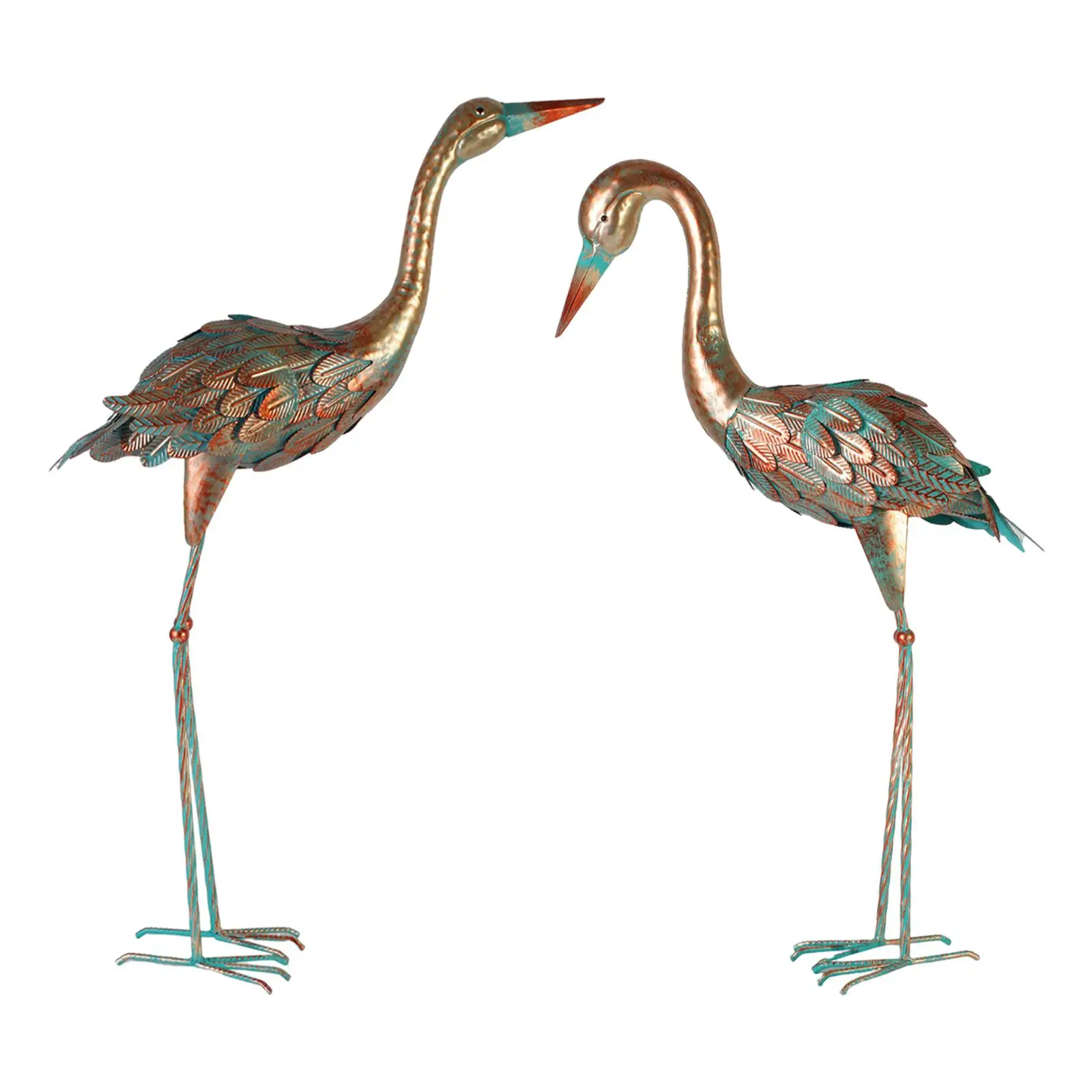 

Retro Birds Figurine Display Indoor Outdoor Statue Photo Props Bird Ornament Antique Decoration for Lawn Entryway Holiday