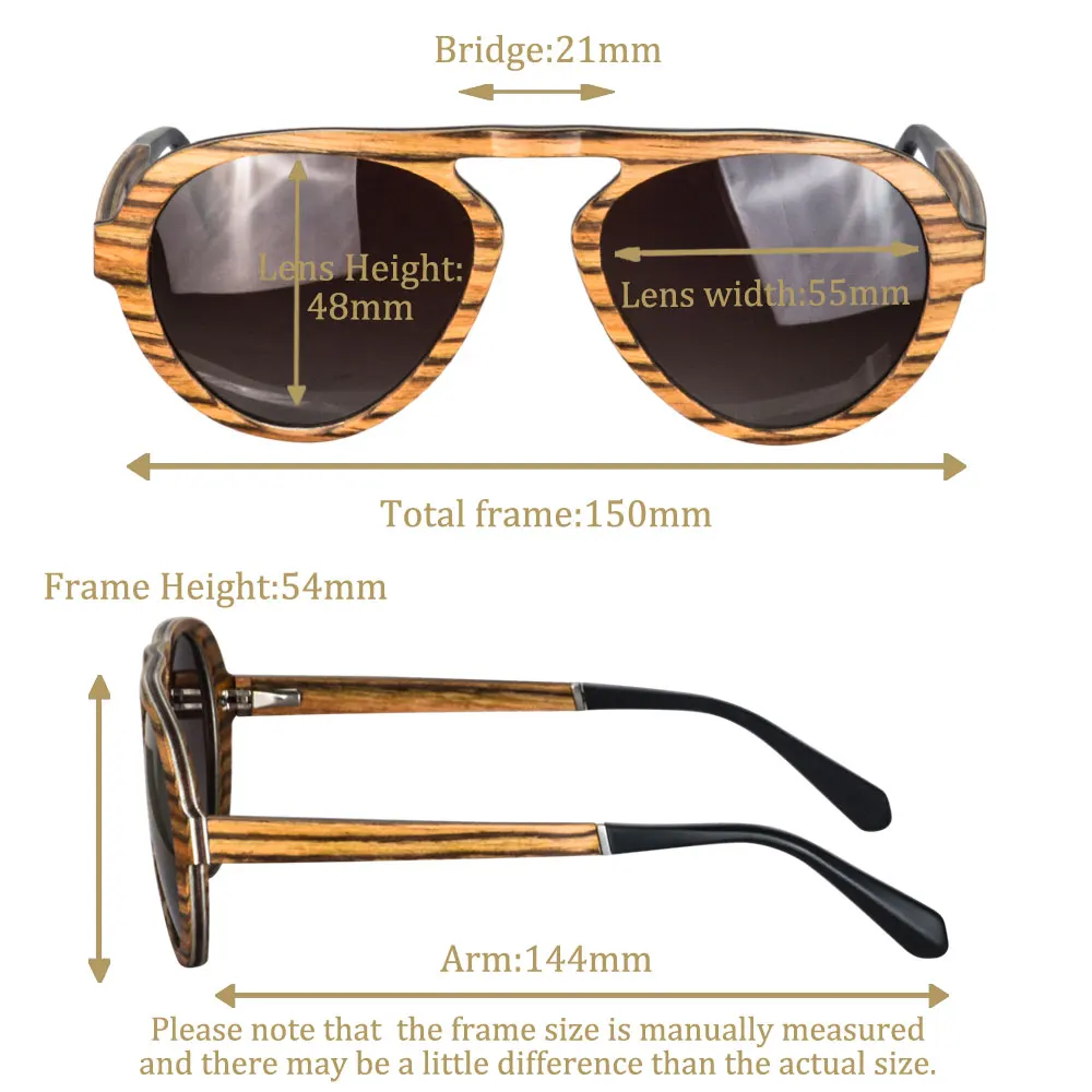 SHINU sunglasses for men polarized sunglasses for men wood sun glasses wood ebony Zebra nature wood eyewear  vintage glasses man