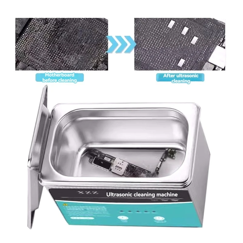 Ultrasonic Cleaning Machine Mobile Motherboard Maintenance Cleaning Glasses Industrial Parts Cleaning Machine US Plug-Y48A
