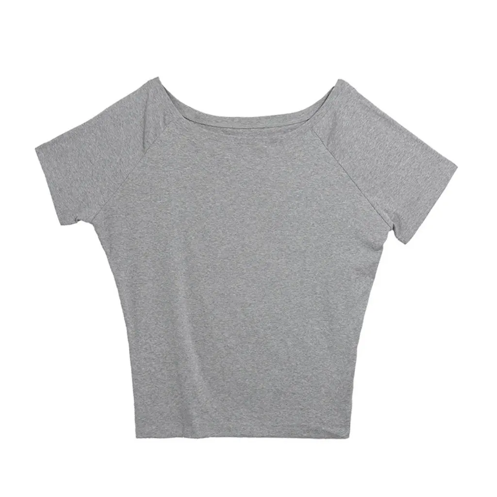 

Женская белая футболка с открытыми плечами и короткими рукавами для похудения на одно плечо, высококачественный сексуальный топ для лета, свободный крой