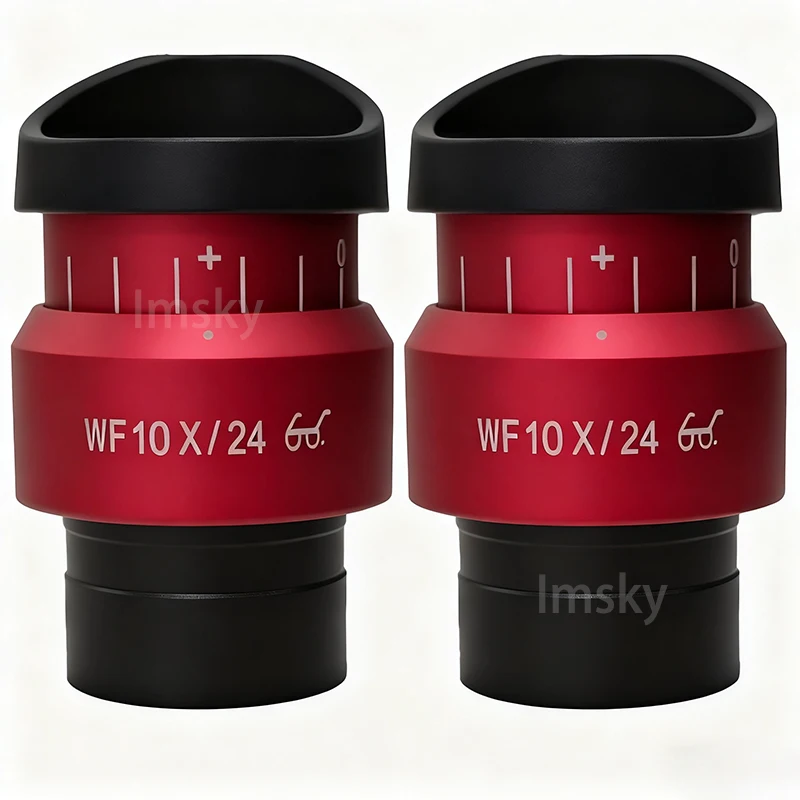 Okular szerokokątny WF10X/24 z regulowanym polarem widzenia Interfejs montażowy 30MM do mikroskopu stereoskopowego — zdjęcie 7