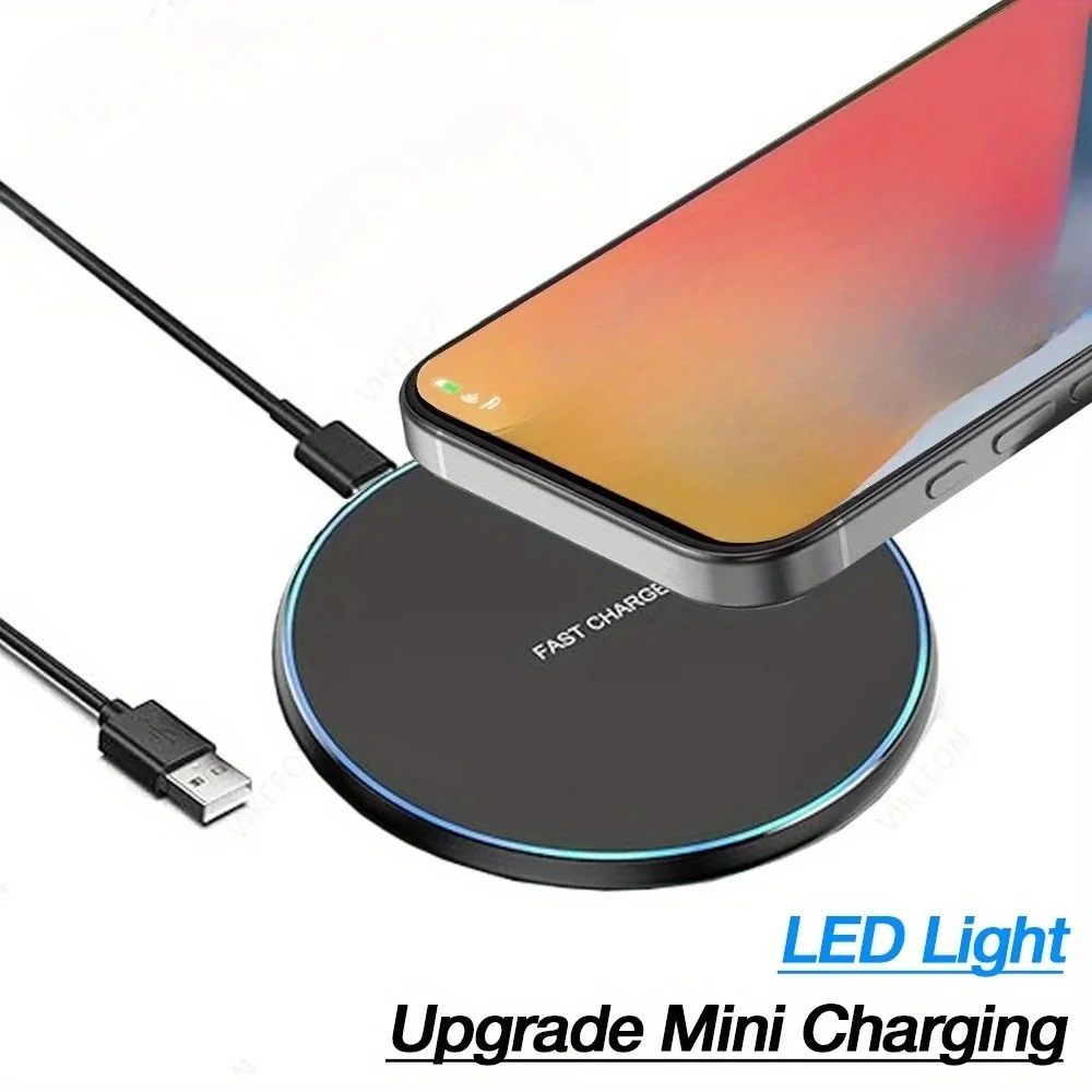 

Wireless Charger Pad Desktop Phone Charger Stand For iPhone 17~12 Pro Max X Samsung S25 S24 S23 Xiaomi 15 Fast Charging Station