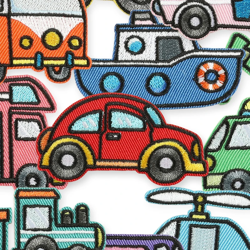 10 Stück Anime Auto-Aufnäher zum Aufbügeln, selbstklebende Patches für Kleidung, bestickte DIY-Thermo-Aufkleber für Kinder, Jacken, Stoff – Detail 4