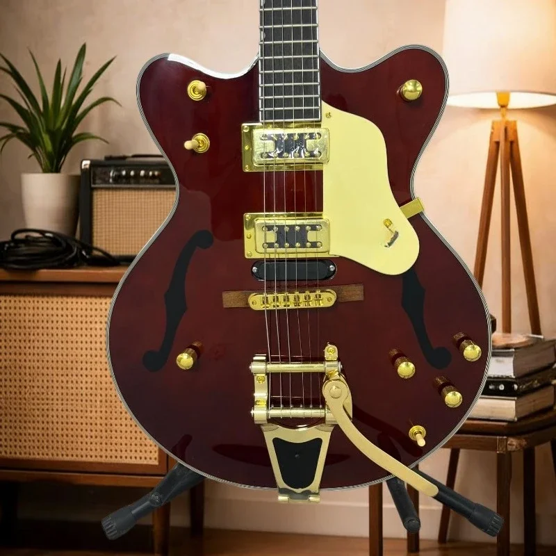 G54 Electric Guitar Rock Roll Iconic Instrument Multi-layered Beige Edged Maple Wood Body Limited Edition Free Delivery