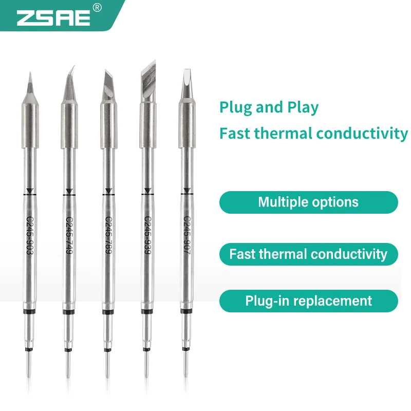 1pcs C245 Series Soldering Iron Tips Welding Tip Compatible with JBC T245 Soldering Station