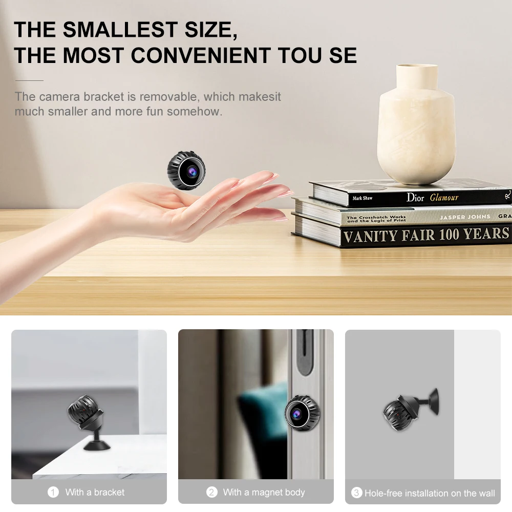 EZHEN-Caméra de permission Extérieure Étanche, Dispositif de Sécurité Domestique, Vidéo de Rue