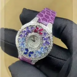 Luxury Colorful Women's Watch Quality Jewel Wristwatch Bracelet Elegant Timepiece for Ladies Luxury Brands Quartz Watches clock