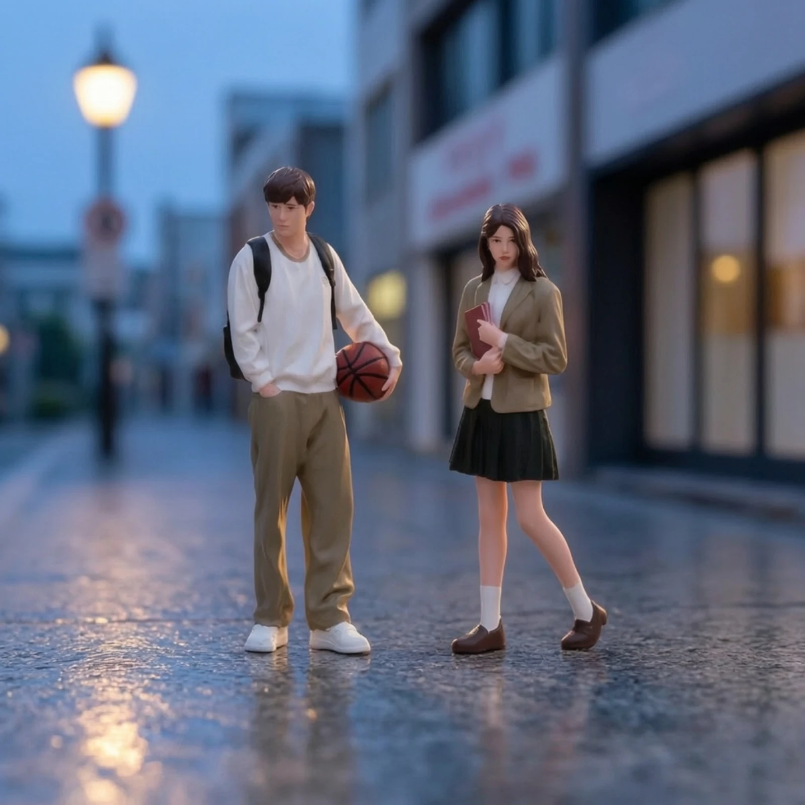 School Figurine Detailed Miniature School Figure Miniature People Figurines Realistic Mini People Figurines Vivid for Hobbyists