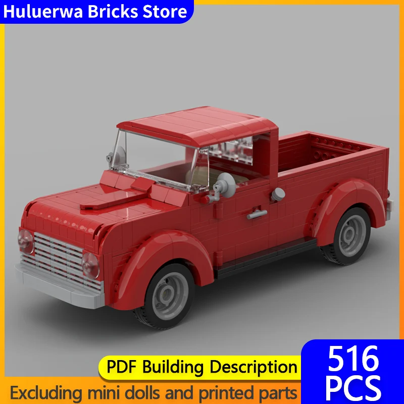 

Speed Racing Car Model MOC Building Bricks Classic Vintage Truck Modular Technology Gifts Holiday Assemble Children Toys Suit