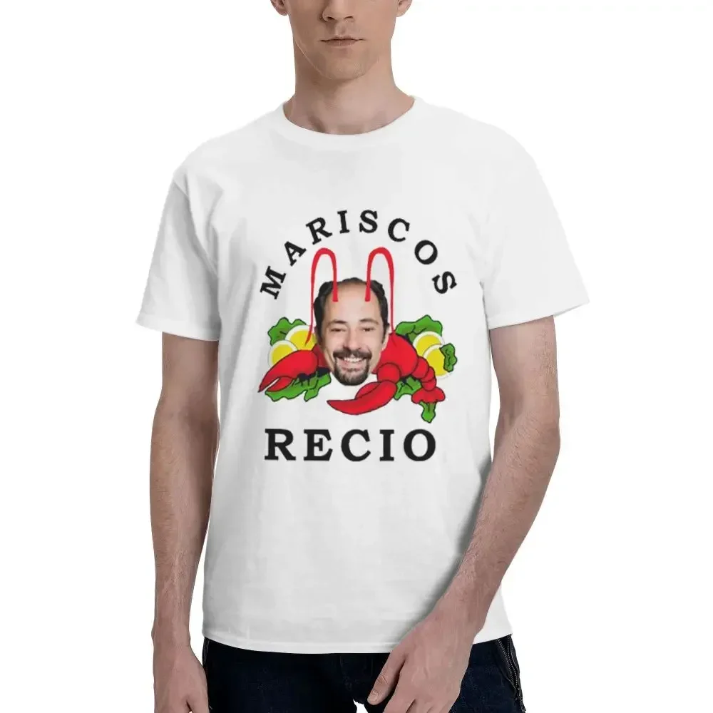 

2025Antonio Recio Men's T-shirt Fashion Short Sleeve Sailor Print Cotton Motorcycle Summer High Quality Hip Hop Street Simple