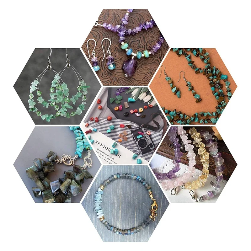 Gemstone Beads, Irregular Chips Stone Beads Assorted Loose Beads Crystal Energy Stone Healing Power For Jewelry Making