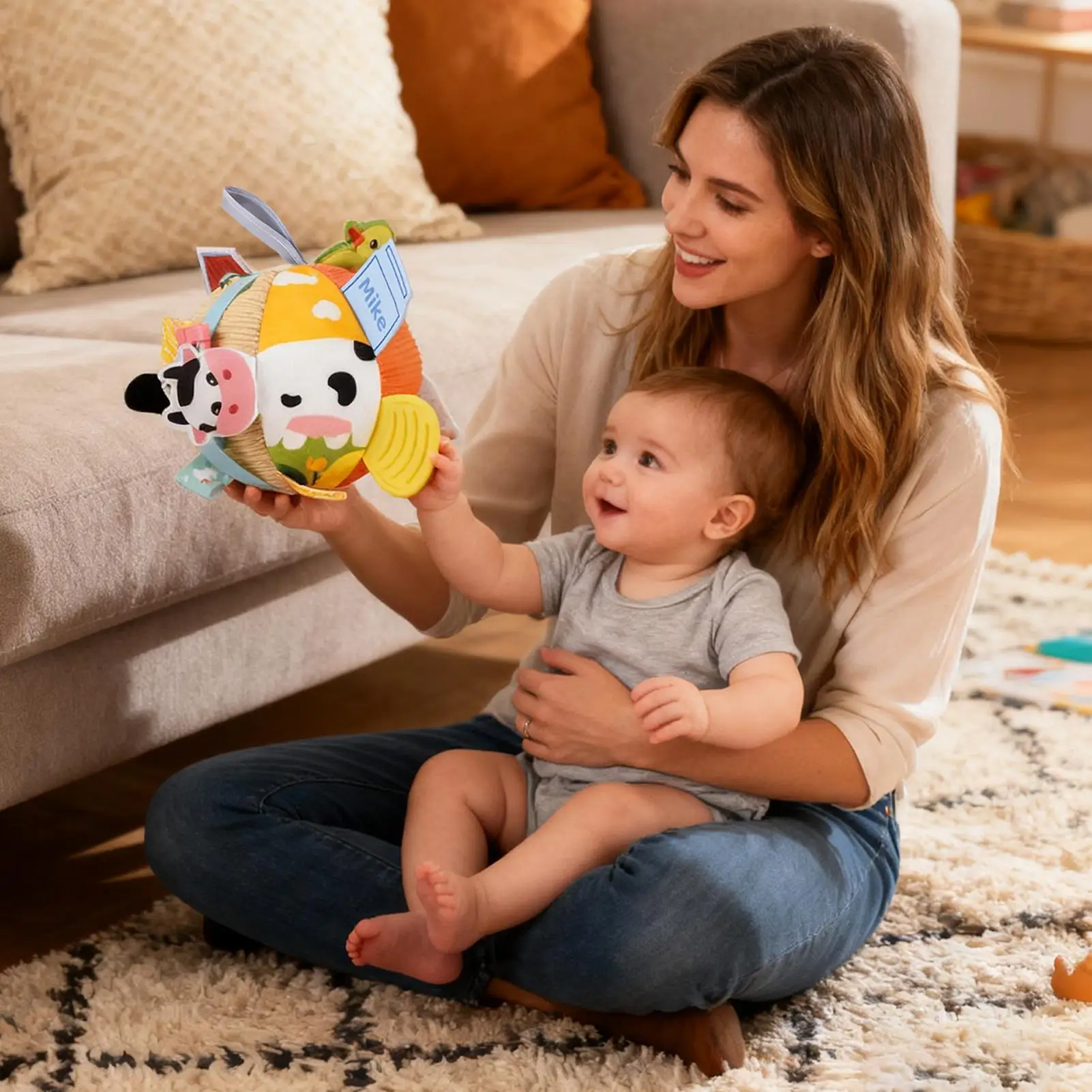 Bola de aperto do bebê bola texturizada mastigar brinquedo para 0-6 meses mão agarrar desenvolvimento habilidade motora jogo sensorial aprendizagem dentição