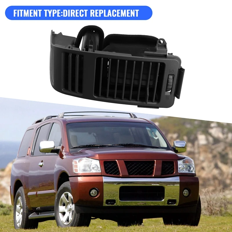 Center Console Left+Right Side AC Air Vent Grille For Nissan Armada Titan 2004-2006 Pathfinder 68421-7S000 68420-7S000