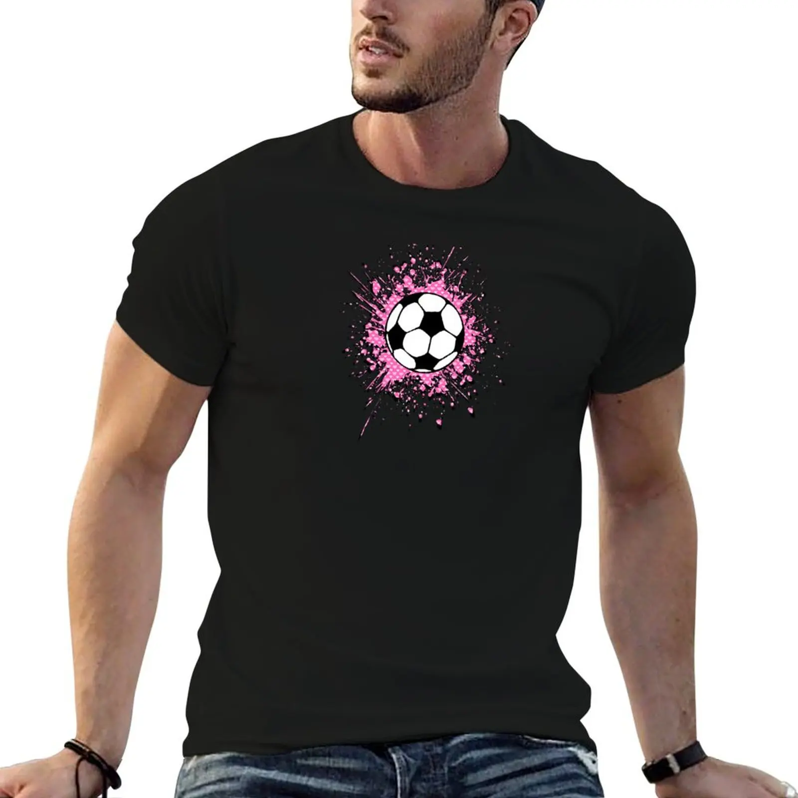 futbol : soccer splatz T-Shirt anime clothes man t shirt tshirts for men