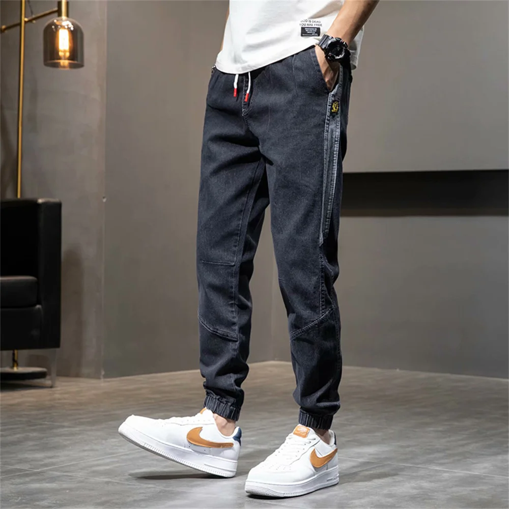 Wholesale 2022 Teenagers Denim Jeans Men's Korean Feet Brand Stretch Men's Trousers Summer Thin Casual Ripped Ankle Length Pants