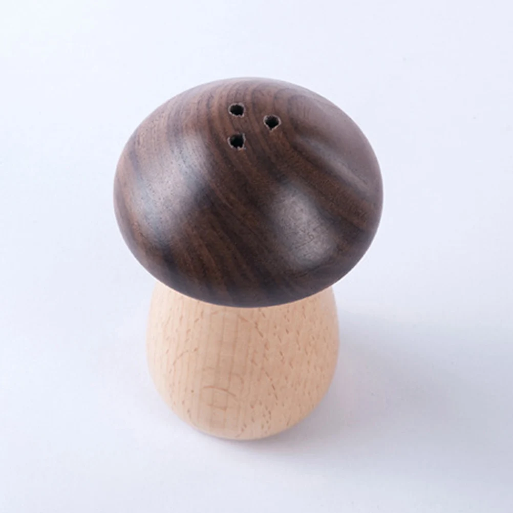 

Wooden Toothpick Mushroom Shape Wooden Toothpick Holder Brown Bamboo Dust Proof Container Jar Easy Clean Long Use Kitchen Bar