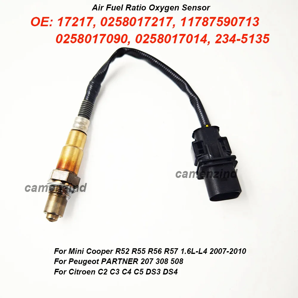 17217 0258017217 Air Fuel Ratio Oxygen Sensor 11787590713 For P-eugeot PARTNER 207 308 508 For C-itroen C2 C3 C4 C5 DS3 DS4