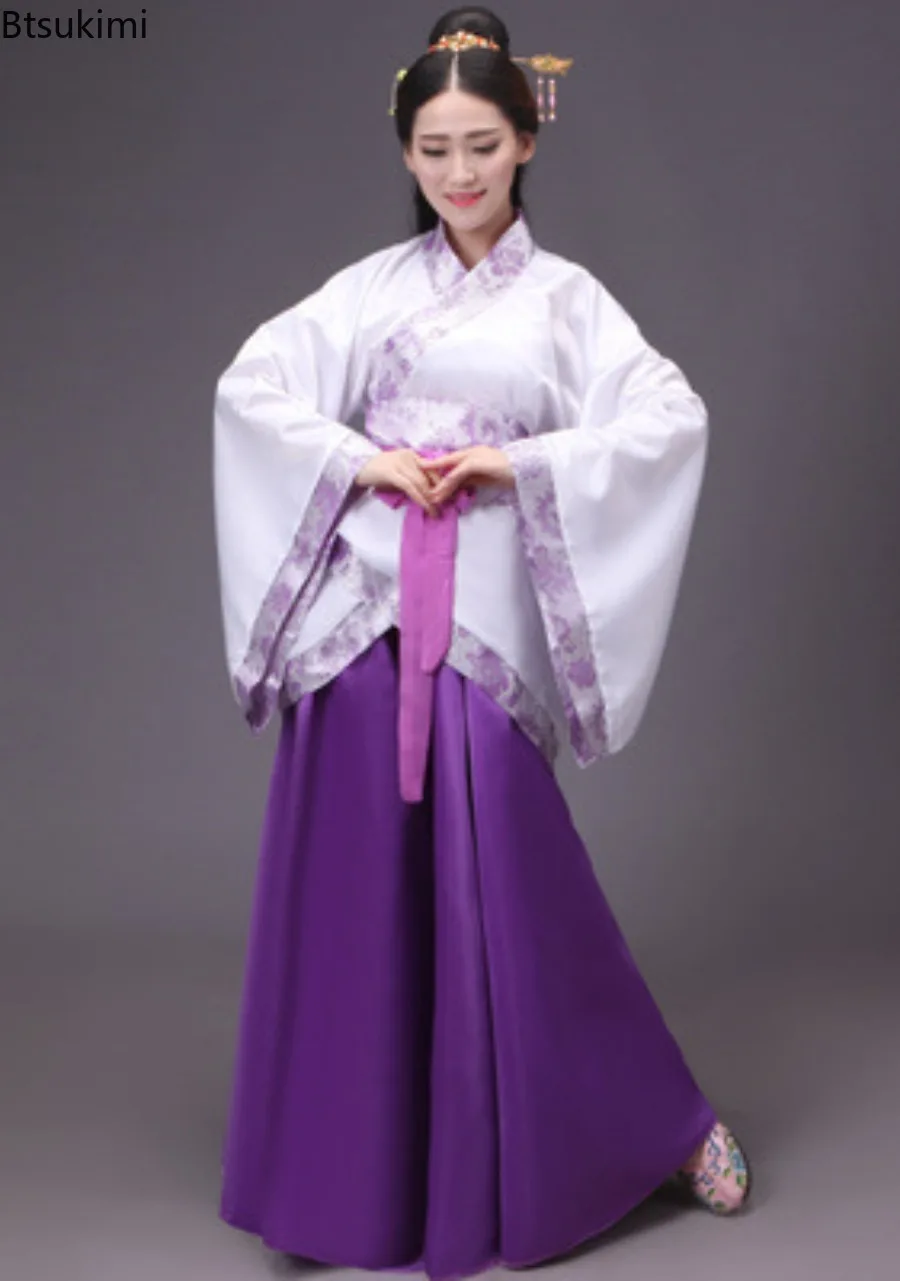 Chinese Traditional Dress Women Hanfu Cosplay Costume Ethnic Style Hanbok Tang Dynasty Performance Clothing Robe Chinoise Femme view 6