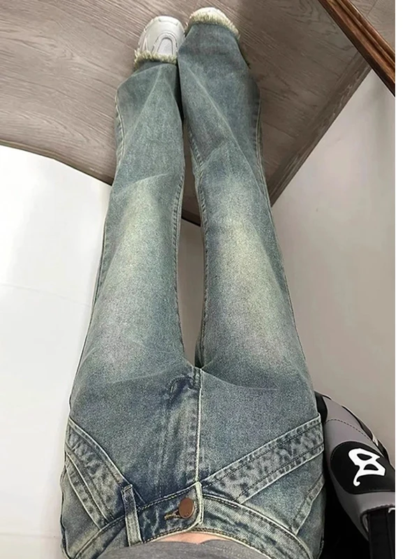 

High Waist Bell Bottom Jeans Women's Autumn Winter New Style plus Size Flattering Slimming Hip Covering Elastic Denim Jeans