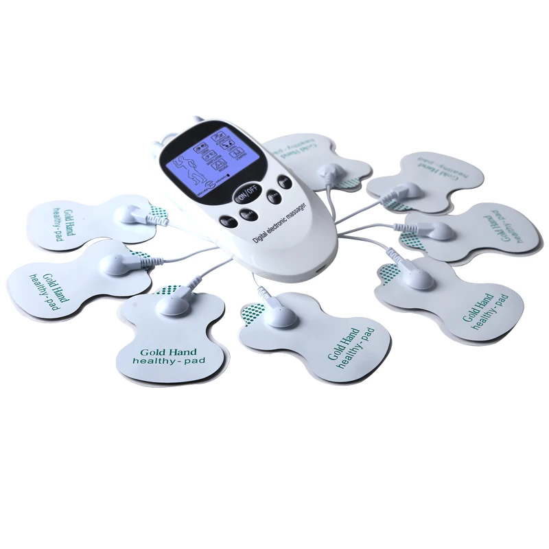 

EMS Electric Acupuncture Digital Therapy Body Massage Digital Physical Therapy Pulse Muscle Stimulator 8pcs Electrode Pad