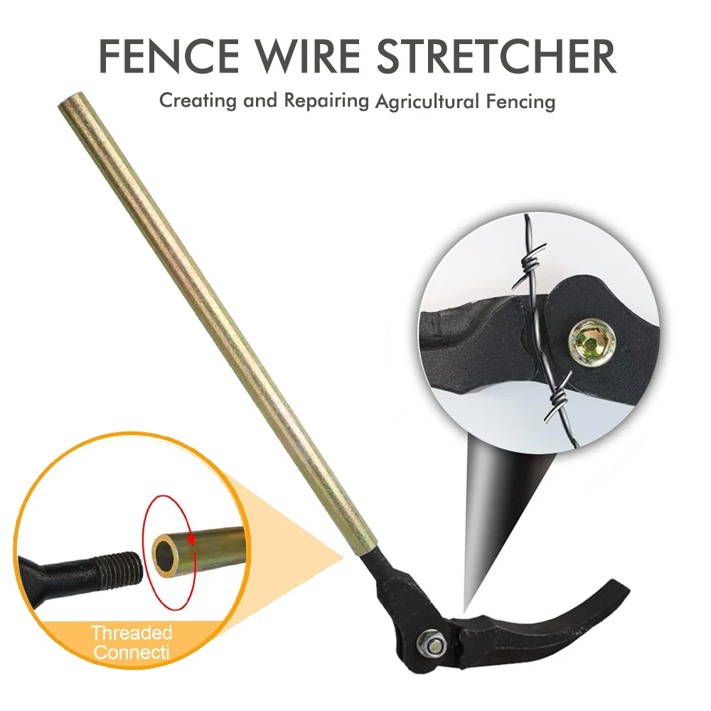 Fence Wire Stretcher Barbed Wire Fence Tensioner Easy Wire Puller for Creating and Repairing Agricultural Fencing