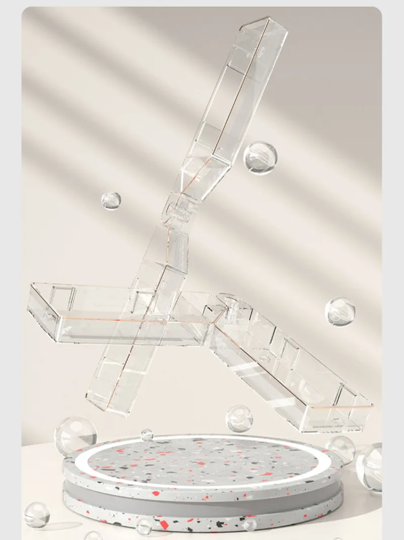 waterproof and rustproof Storage Rack Shelf HoleFree Cosmetic Organizer Light Luxury