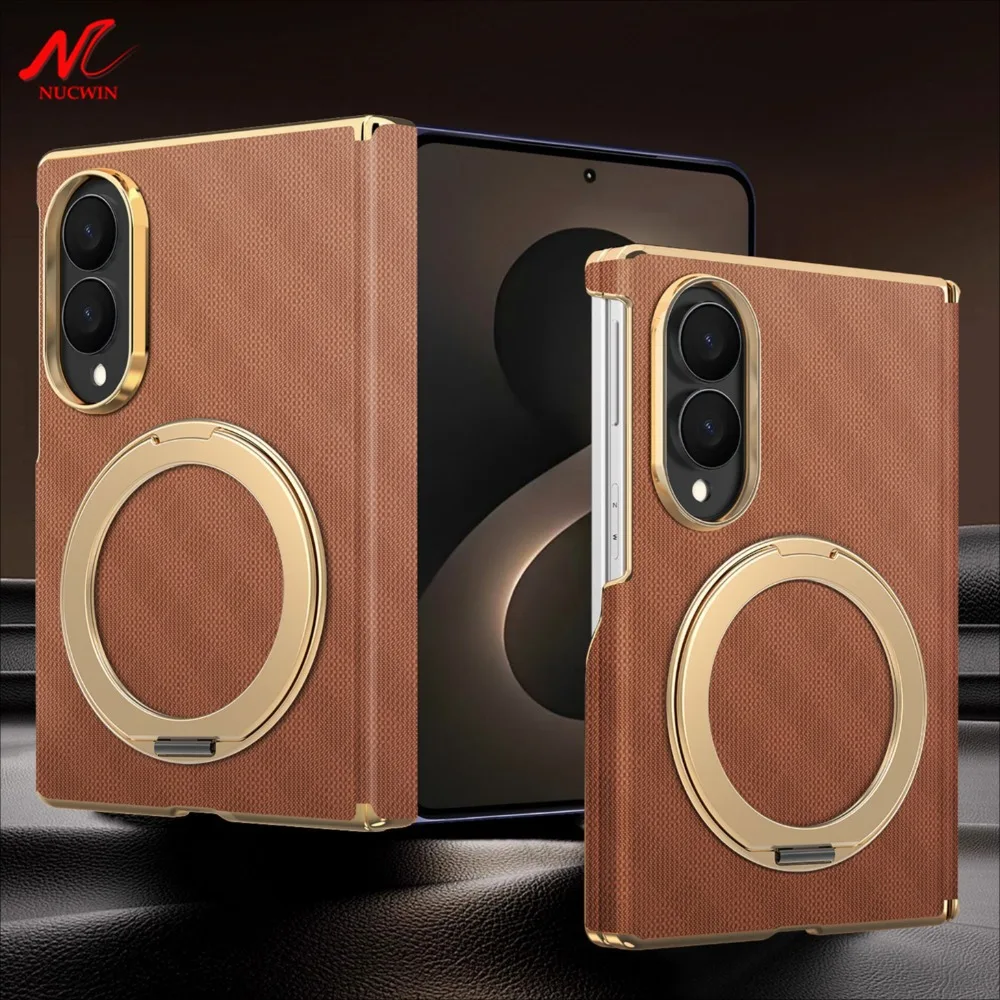 Fashion 360° Rotating Bracket for Magsafe Case for Samsung Galaxy Z Fold 8 Wide Ultra Fold8 7 6 Dual Axis Wireless Charge Cover