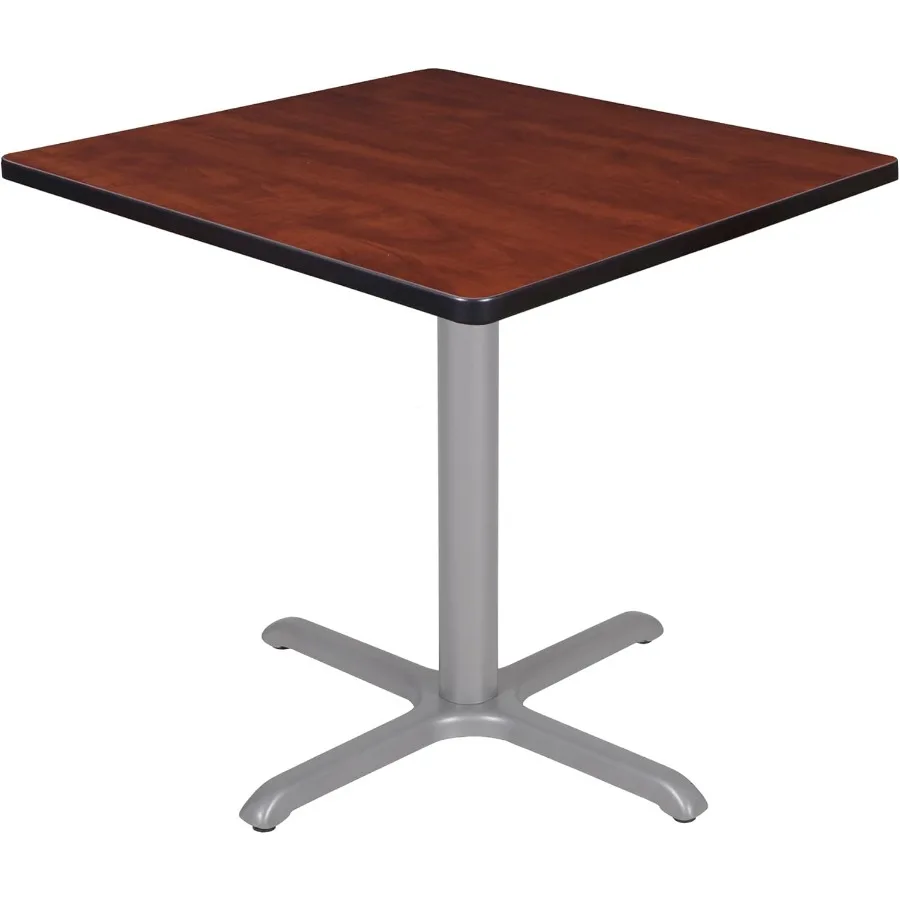 

Cain 30-дюймовый квадратный стол для спальни X-Base, устойчивый к царапинам стол для кафе из ламината для обеда, кофейни и коммерческого офиса S