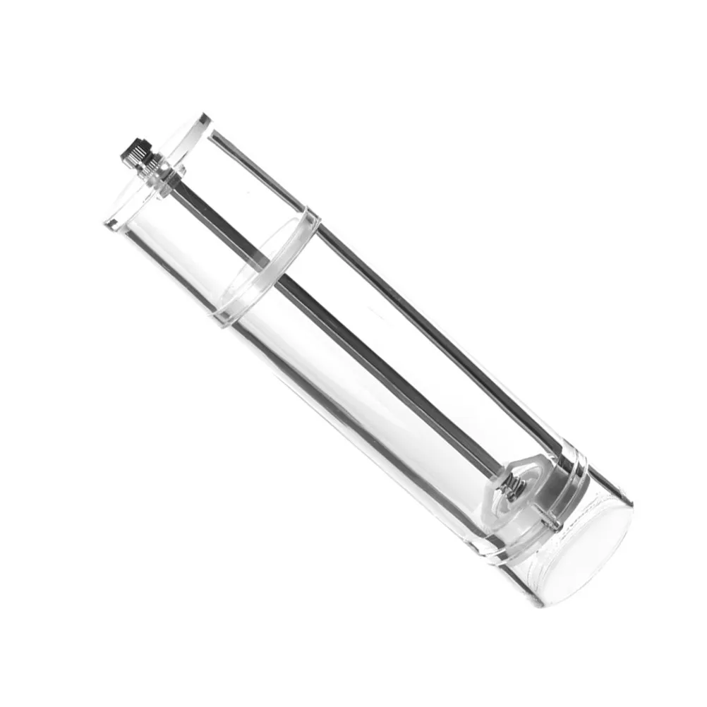 Manual Acrylic Transparent Pepper Mill Refillable Adjustable Sea Salt Grinder Shaker Suitable for Home Restaurant Bar Cafe