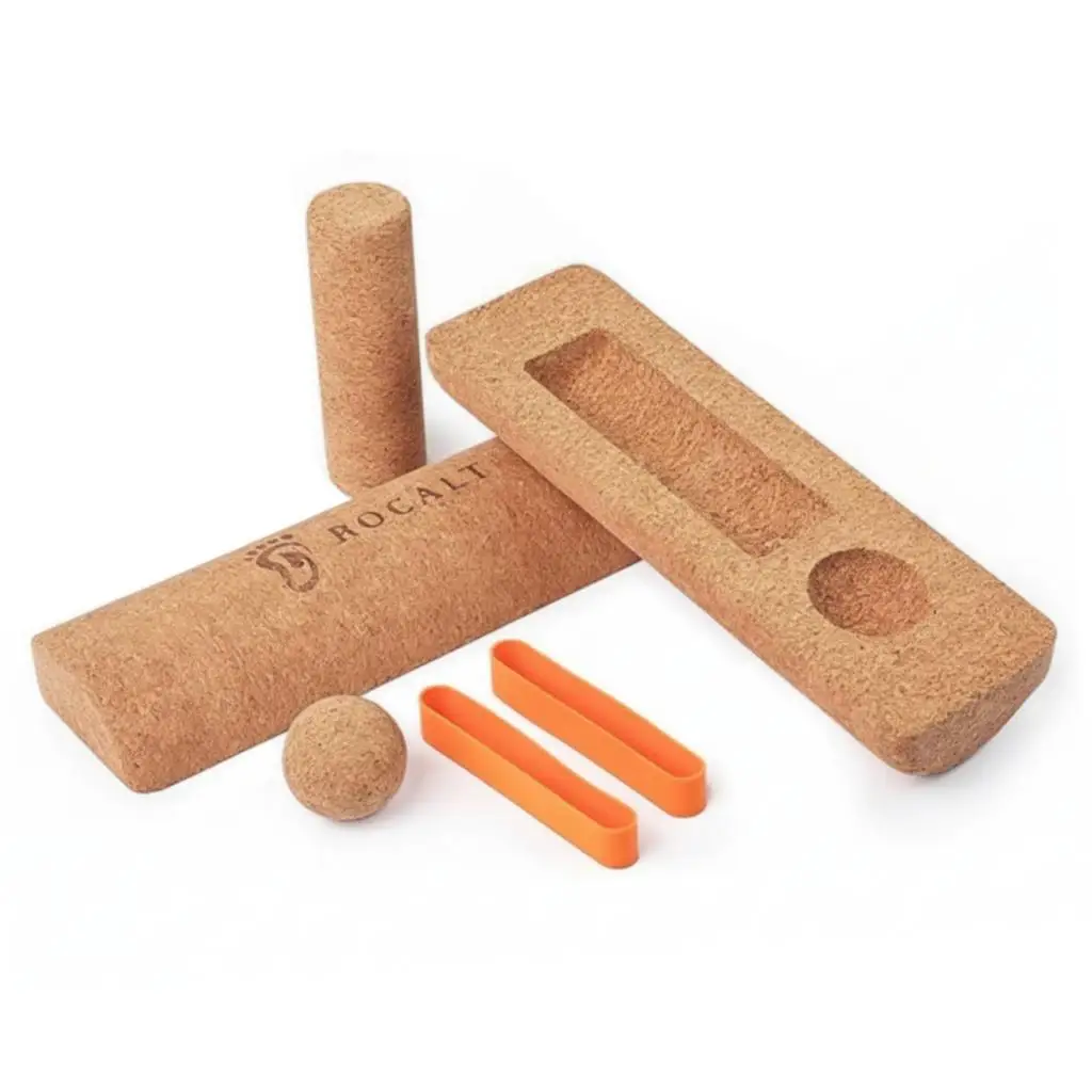 Cork Stretching Exercise Column Solid Cork Massage Column Cylindrical Stretching Exercise Roller