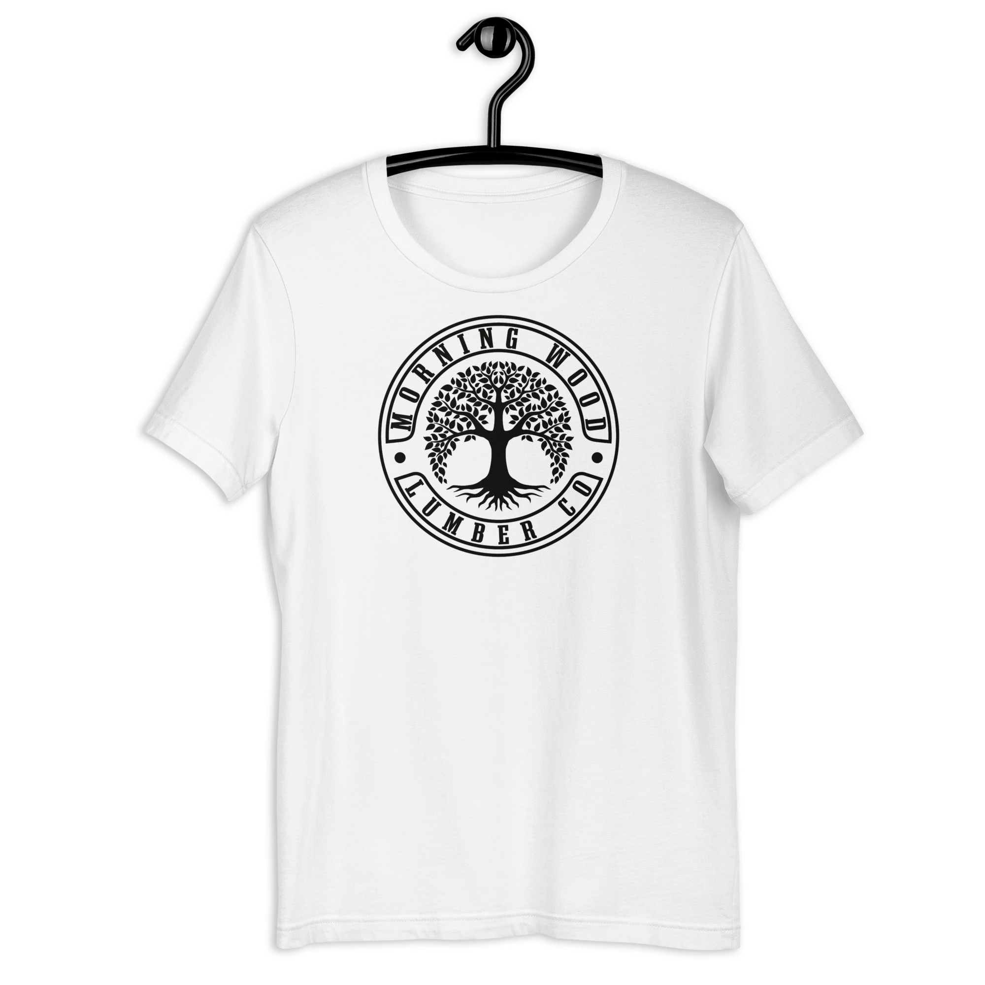 Morning Wood Lumber Co. Funny Adult Humor Graphic Tee Cotton Mens Womens T-Shirt Summer Streetwear