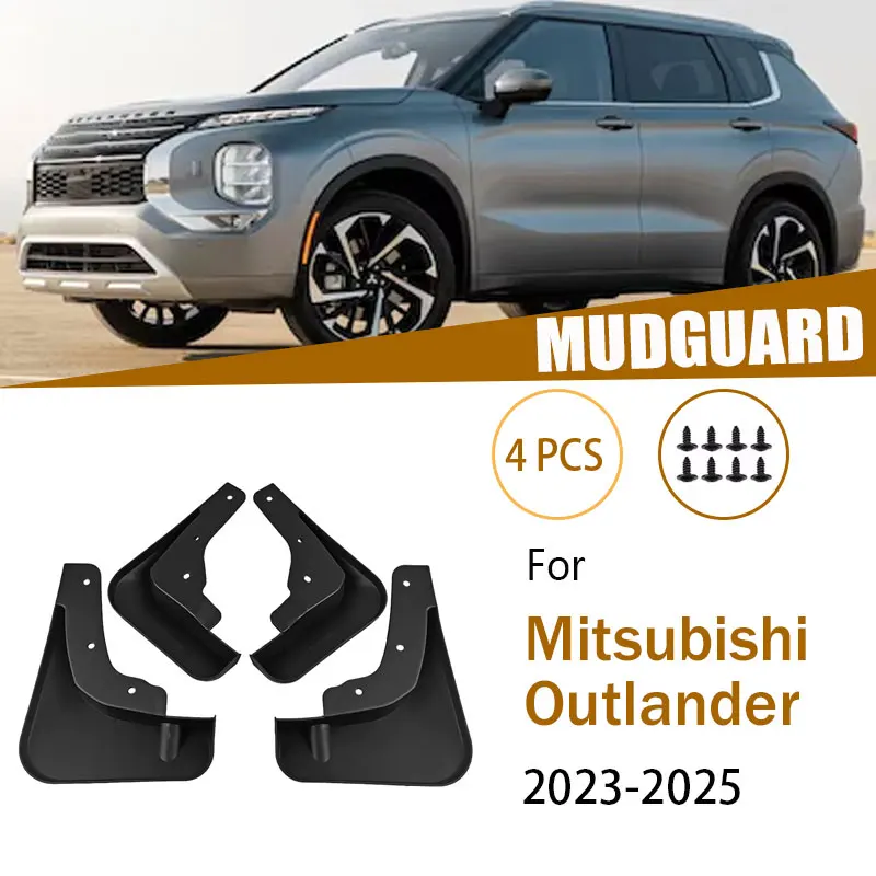 

For Mitsubishi Outlander 2023-2025 2024 Mudguard Fender Front And Rear Wheel Fender Car Mud Flap Accessory Car Styling Protector