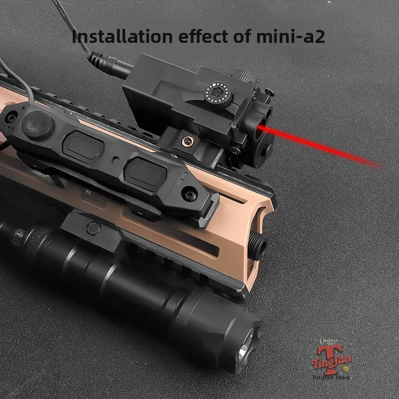 Ponteiro laser DBAL-MINI caixa de laser, luz laser vermelha e verde, lanterna tática M300/M600 conjunto de controle duplo